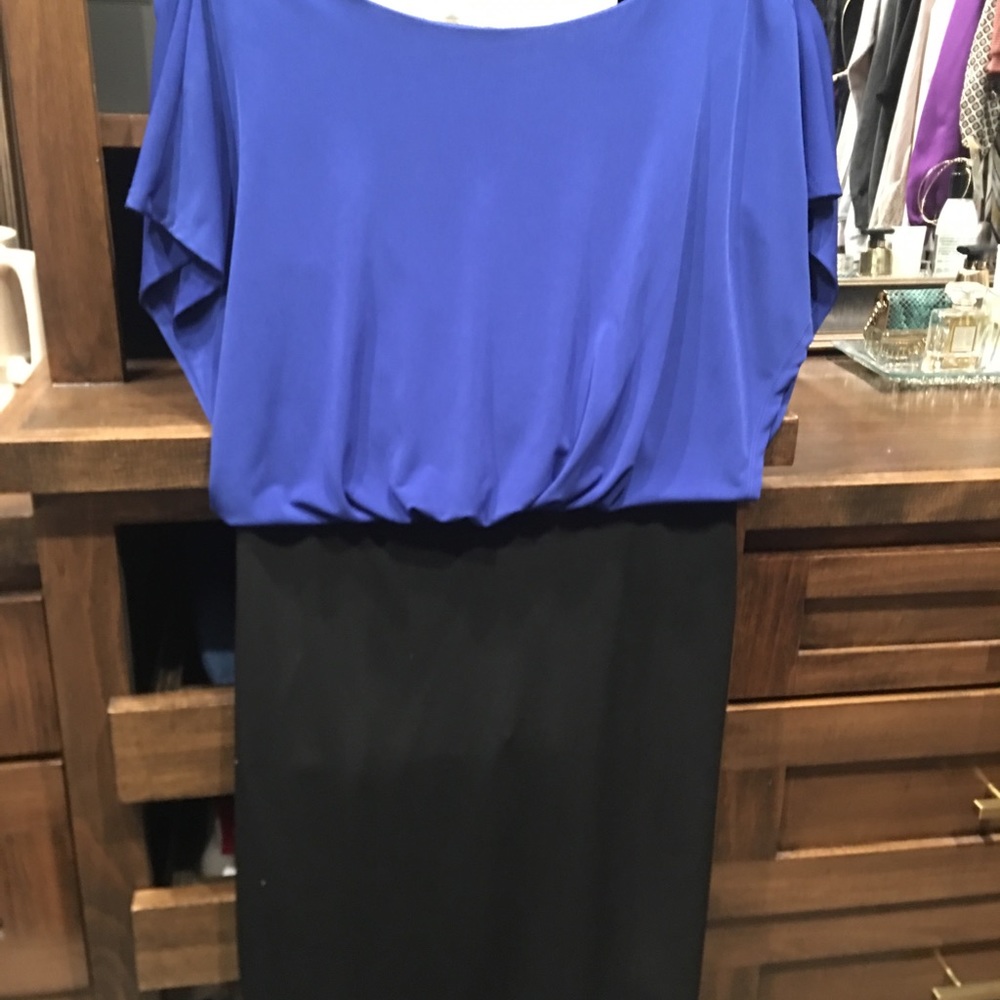 Blue And Black Dress